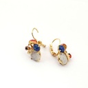 Multi-color Mushroom Ladybug Enamel Earrings Jewelry Stud Clip Hook Earrings