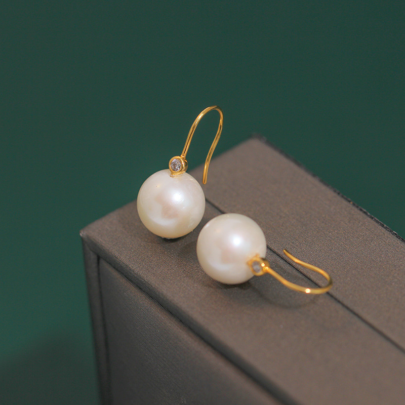 Baroque Pearl Drop Hook Earrings