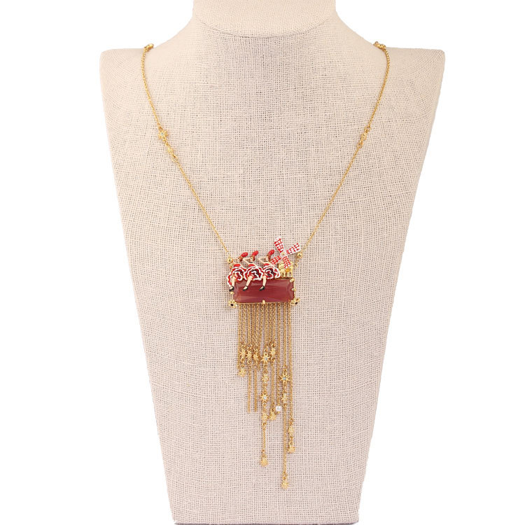 Ballerina Windmill Starlight Tassel Long Necklace