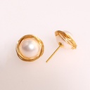 Freshwater Pearl Bridesmaids Wedding Jewelry Stud Earrings